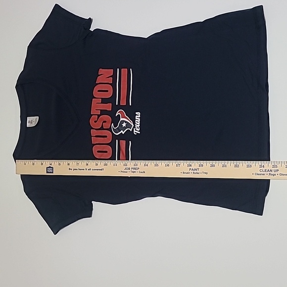 NFL Houston Texans Blue V-neck Short Sleeve Tee Shirt - Size Small - Picture 8 of 11